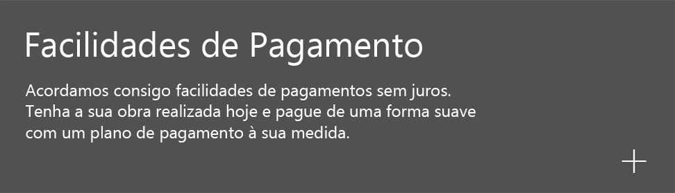 Facilidades de Pagamento